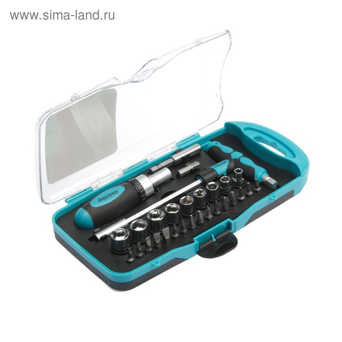 Отвертки Smartbuy, с набором бит, 29 предметов, 2 отвертки, 16 бит, 9 головок, CR-V
Отвертки Smartbuy, с набором бит, 29 предметов, 2 отвертки, 16 бит, 9 головок, CR-V