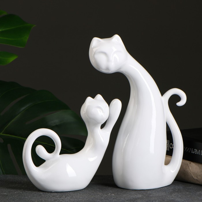 Набор фигур "Кошки" белый. 17х7х16см/17х9х27см
Набор фигур "Кошки" белый. 17х7х16см/17х9х27см