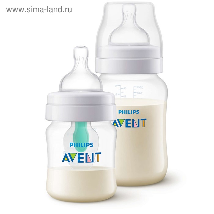 Набор бутылочек 2 шт.: 125 мл., с клапаном AirFree, Classic+, 260 мл., медленный поток
Набор бутылочек 2 шт.: 125 мл., с клапаном AirFree, Classic+, 260 мл., медленный поток