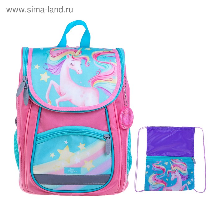 Ранец Стандарт, Сalligrata, 36 х 26 х 16 см, с мешком для обуви, «Единорог»
Ранец Стандарт, Сalligrata, 36 х 26 х 16 см, с мешком для обуви, «Единорог»