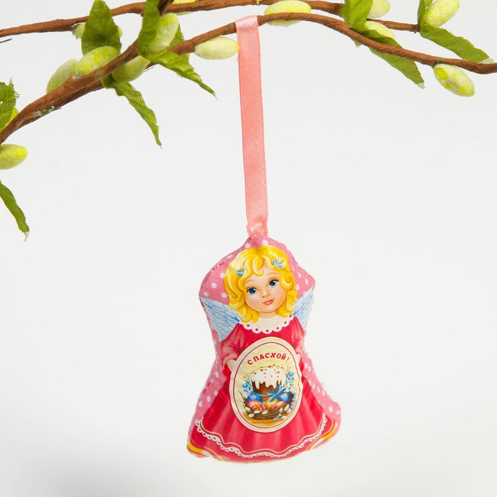 Пасхальный сувенир на ленте «Ангел с куличом», 6.5 × 9.7 см
Пасхальный сувенир на ленте «Ангел с куличом», 6.5 × 9.7 см