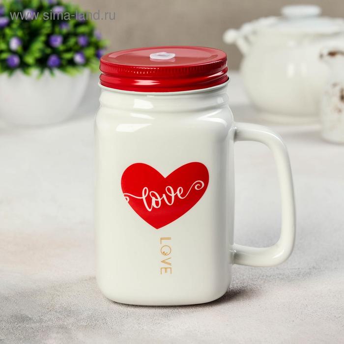 Кружка «Любовь», 420 мл, с металлической крышкой и трубочкой, рисунок МИКС
Кружка «Любовь», 420 мл, с металлической крышкой и трубочкой, рисунок МИКС