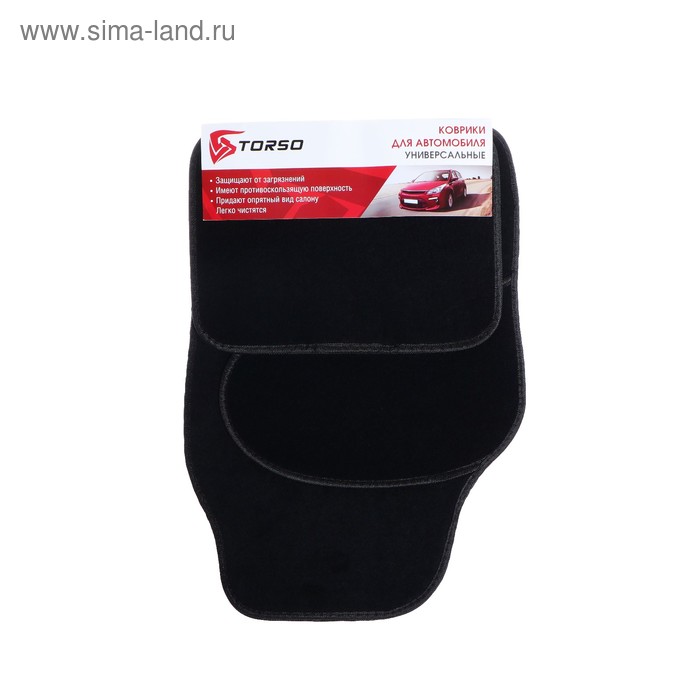 Коврики автомобильные TORSO, ворс, 67×45 см, 43×30 см, черный, набор 4 шт
Коврики автомобильные TORSO, ворс, 67×45 см, 43×30 см, черный, набор 4 шт