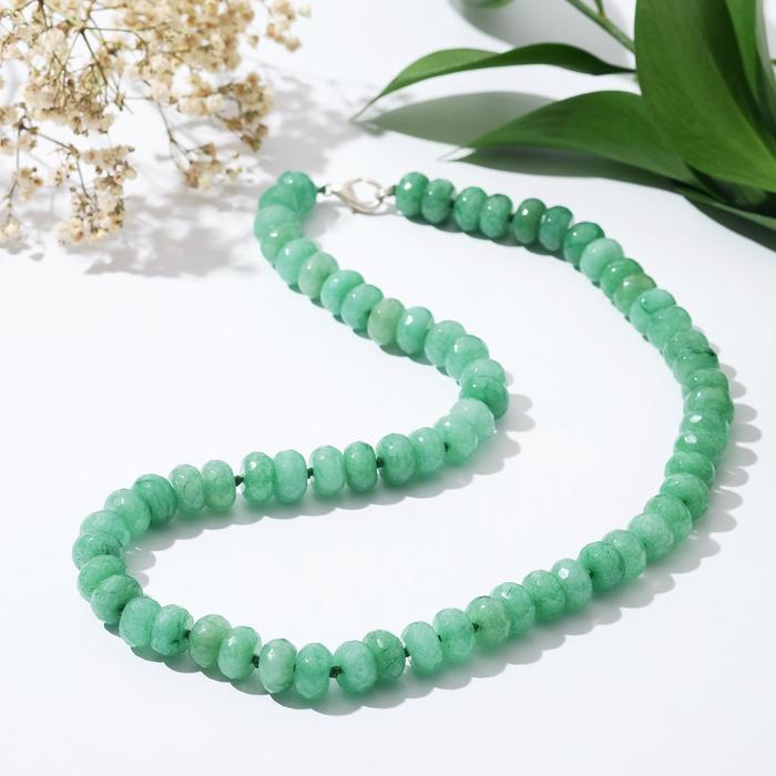 Бусы "Нефрит" кукуруза гранёная через узел
Бусы "Нефрит" кукуруза гранёная через узел