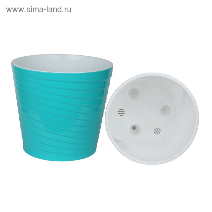 Пластиковый горшок с вкладкой «Эйс», 3,8 л, d=19 см, цвет бирюза
Пластиковый горшок с вкладкой «Эйс», 3,8 л, d=19 см, цвет бирюза