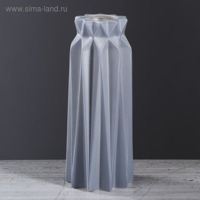 Ваза настольная "Оригами", геометрия, серая, 26 см, керамика
Ваза настольная "Оригами", геометрия, серая, 26 см, керамика