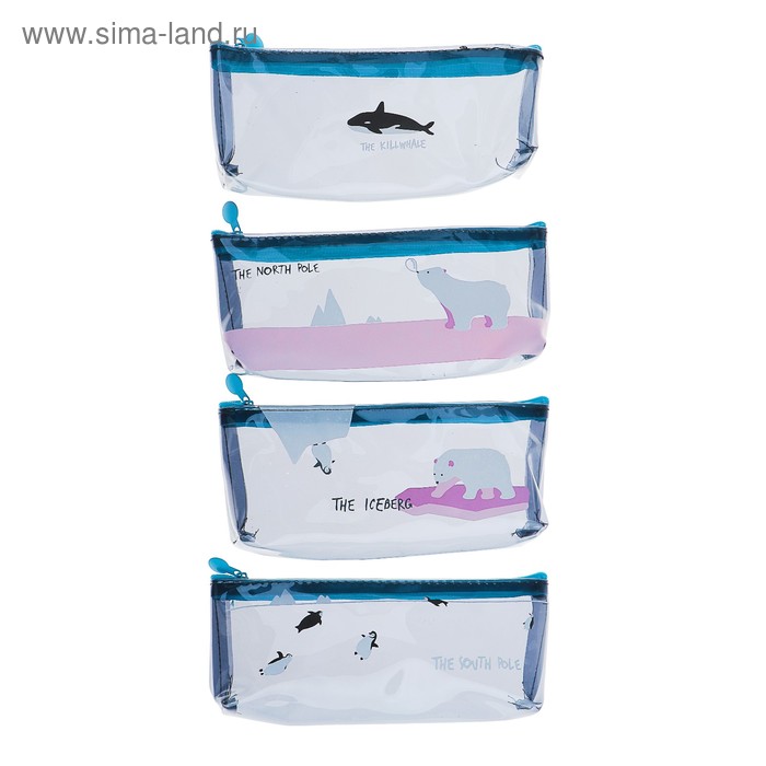 фото Пенал школьный «север», на молнии, микс