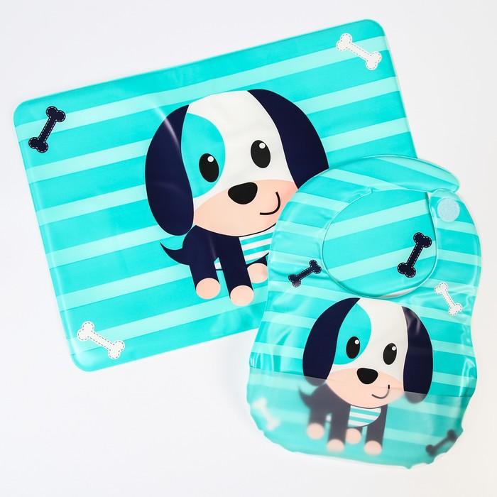 Набор для кормления, 2 предмета: нагрудник непромокаемый, коврик для кормления, цвет синий
Набор для кормления, 2 предмета: нагрудник непромокаемый, коврик для кормления, цвет синий