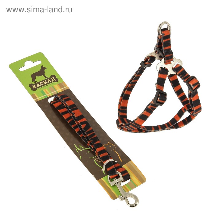 Комплект амуниции для кошек, шлейка 1 см, ОШ/ОГ 20-40 см, поводок 120 см, нейлон, тигровый
Комплект амуниции для кошек, шлейка 1 см, ОШ/ОГ 20-40 см, поводок 120 см, нейлон, тигровый