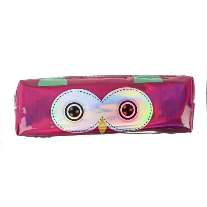 Пенал школьный "Сова" на молнии, зеркальный бордовый
Пенал школьный "Сова" на молнии, зеркальный бордовый