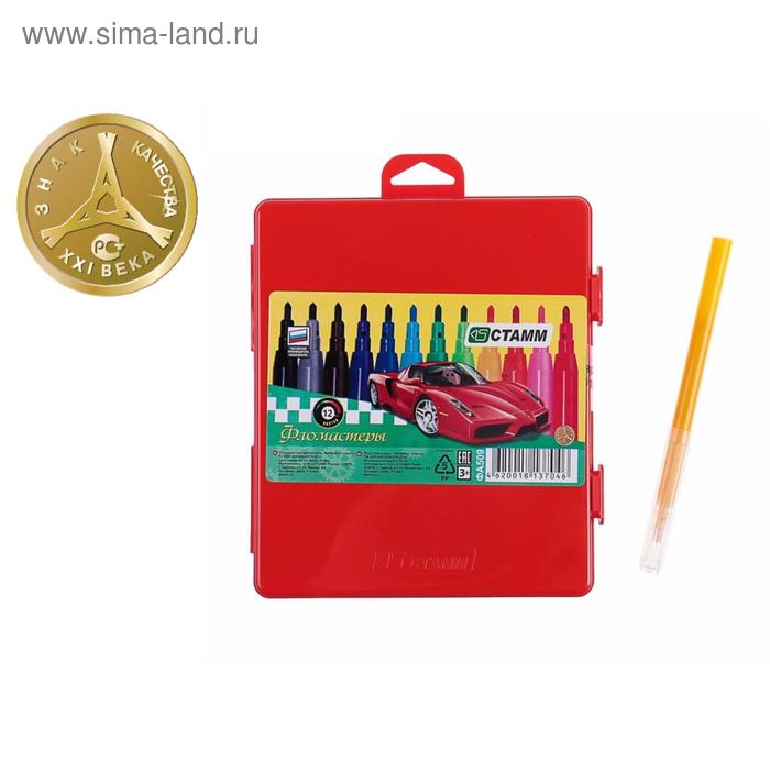 Фломастеры 12 цветов Стамм «Автомобили», смываемые, линия письма 400 м, в красном пенале, европодвес
Фломастеры 12 цветов Стамм «Автомобили», смываемые, линия письма 400 м, в красном пенале, европодвес