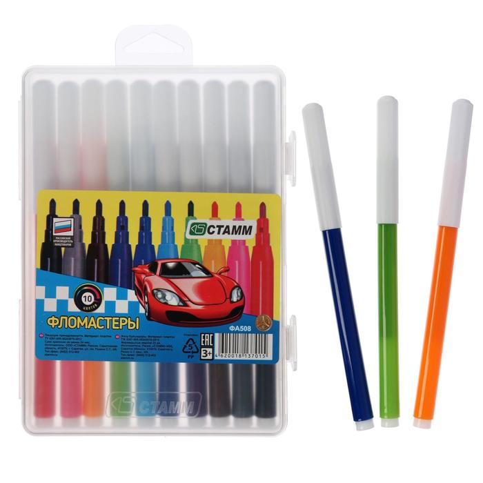 Фломастеры 10 цветов Стамм "Автомобили", толщина линии письма 1 мм, длина до 400 м, красный пластиковый пенал с европодвесом, микс
Фломастеры 10 цветов Стамм "Автомобили", толщина линии письма 1 мм, длина до 400 м, красный пластиковый пенал с европодвесом, микс