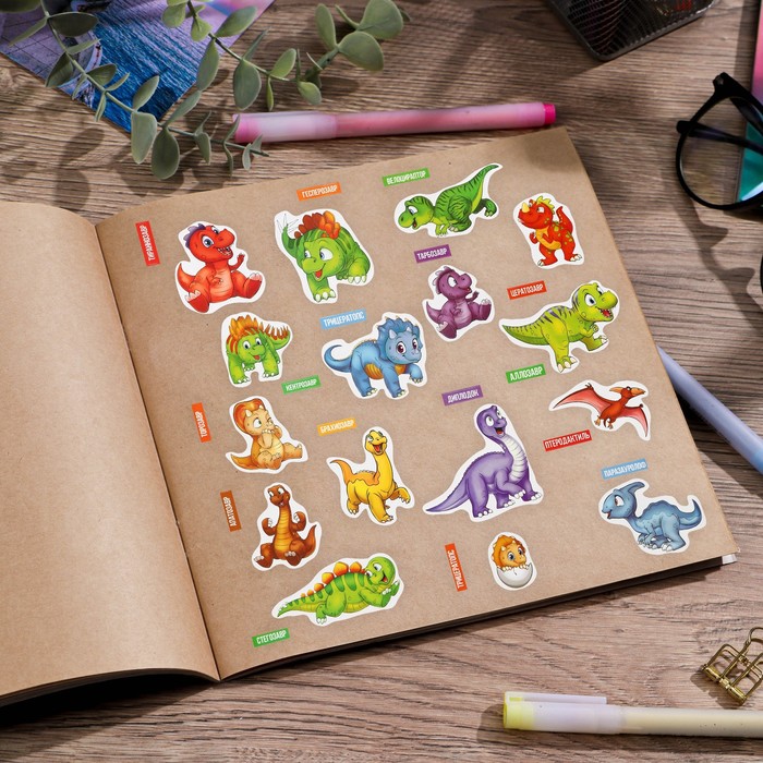 Развивающие наклейки для дома «Изучаем динозавров», 24 × 37 см
Развивающие наклейки для дома «Изучаем динозавров», 24 × 37 см