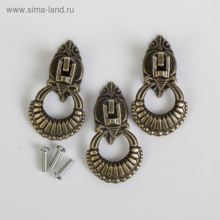 Ручка для шкатулки металл "Кольцо" набор 3 шт+винтики бронза 6х1,5х3,2 см
Ручка для шкатулки металл "Кольцо" набор 3 шт+винтики бронза 6х1,5х3,2 см