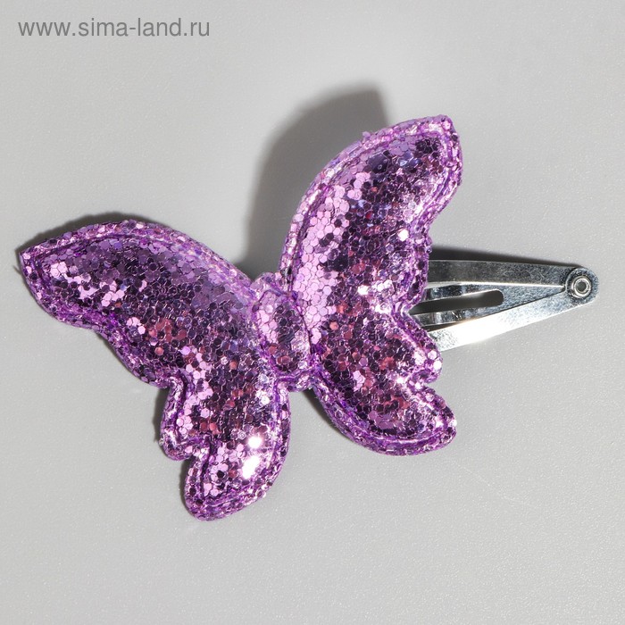 фото Зажим с блестящей бабочкой, 1 шт "фея", winx