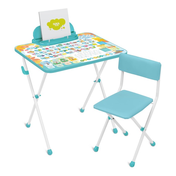фото Набор детской мебели «первоклашка»: стол, стул мягкий nika kids