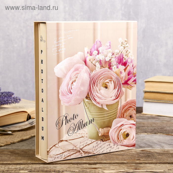 Фотоальбом на 200 фото 10х15 см "Цветы в ведёрке" в коробке МИКС 26х20,5х6 см 
Фотоальбом на 200 фото 10х15 см "Цветы в ведёрке" в коробке МИКС 26х20,5х6 см