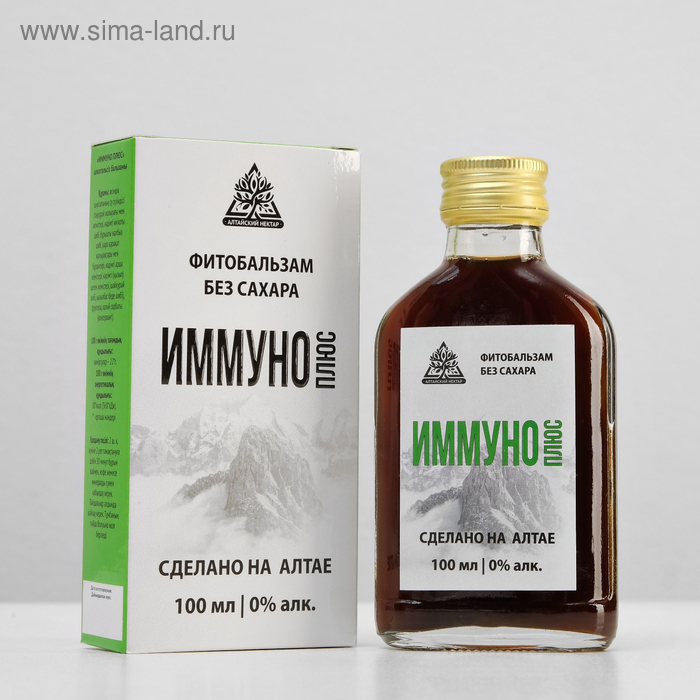 Фитобальзам «Иммуно», без сахара, 100 мл
Фитобальзам «Иммуно», без сахара, 100 мл