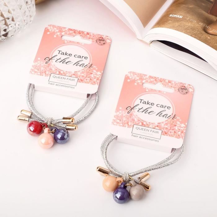 Резинка для волос "Айсберг" шарики, 5 см, микс 
Резинка для волос "Айсберг" шарики, 5 см, микс