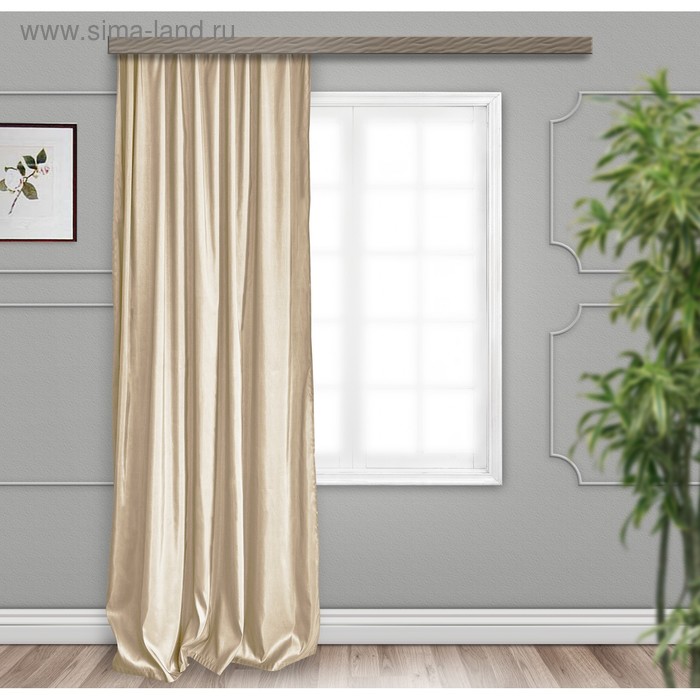 Штора портьерная Бамбук 135х260 см 1 шт, жаккард, бежевый, 100% полиэстер 
Штора портьерная Бамбук 135х260 см 1 шт, жаккард, бежевый, 100% полиэстер