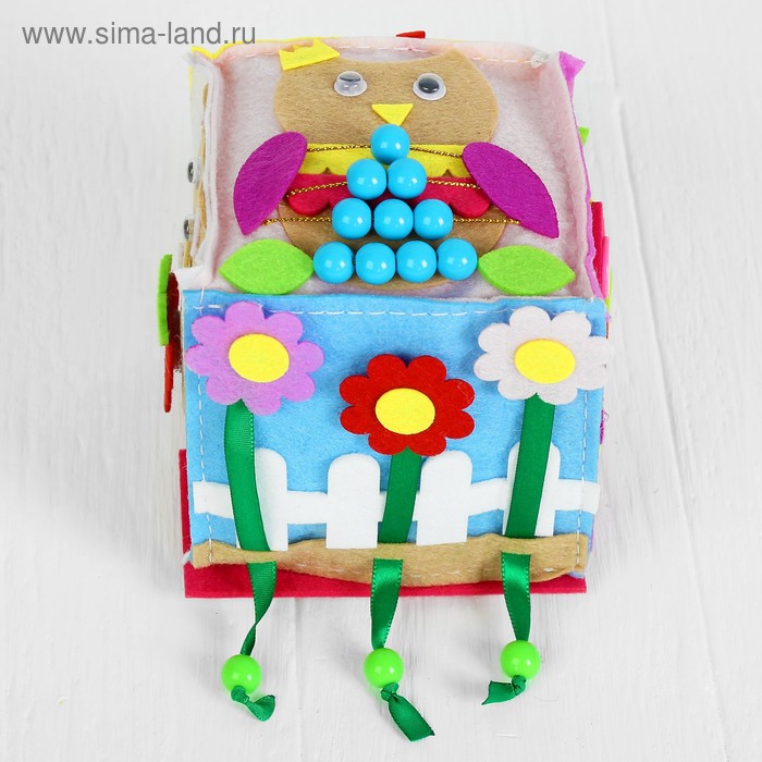 Мягкий бизикубик «Весело играем» текстильный, 10×10 см
Мягкий бизикубик «Весело играем» текстильный, 10×10 см