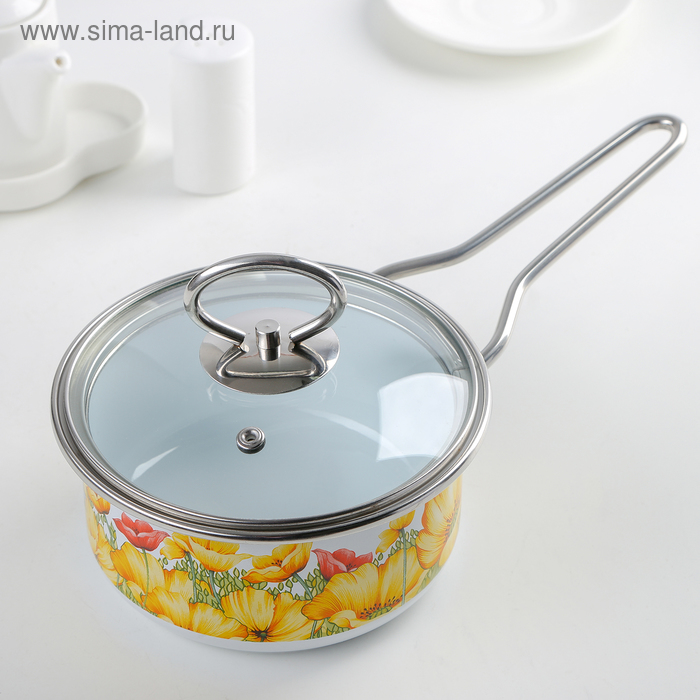 Ковш цилиндрический Solerano, 1 л, стеклянная крышка, цвет белый
Ковш цилиндрический Solerano, 1 л, стеклянная крышка, цвет белый