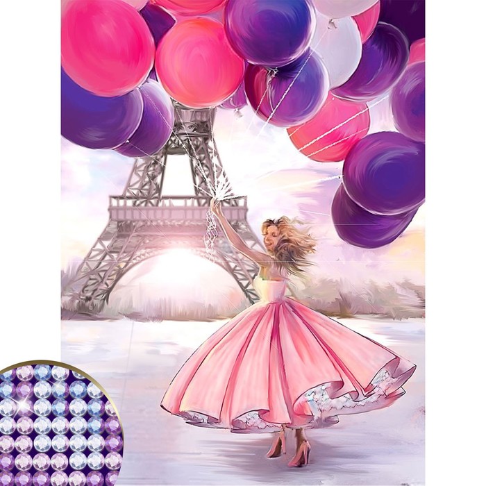 Алмазная мозаика с частичным заполнением на подрамнике «Париж» 30х40 см
Алмазная мозаика с частичным заполнением на подрамнике «Париж» 30х40 см