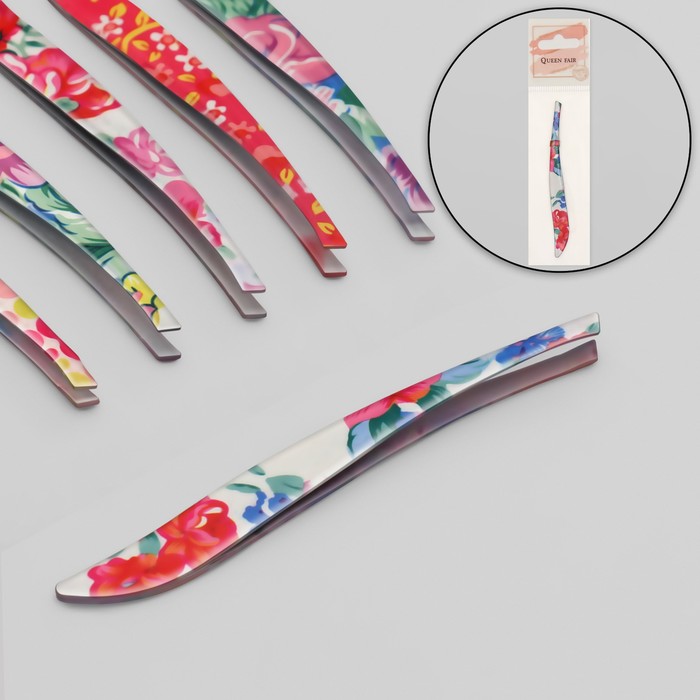 Пинцет скошенный, узкий, 9 см, рисунок МИКС
Пинцет скошенный, узкий, 9 см, рисунок МИКС