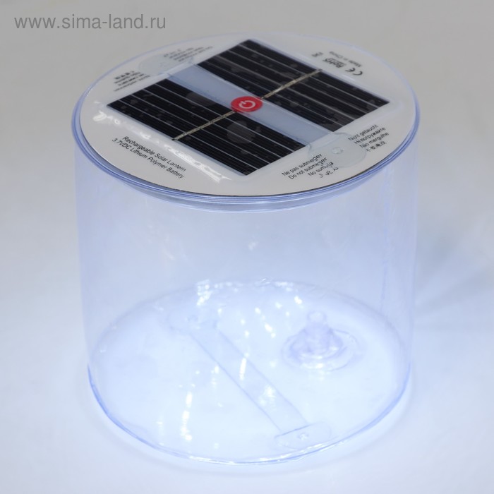 фото Плавающий светильник пвх, надувной, солнечная батарея, 10led, круглый, 6500к