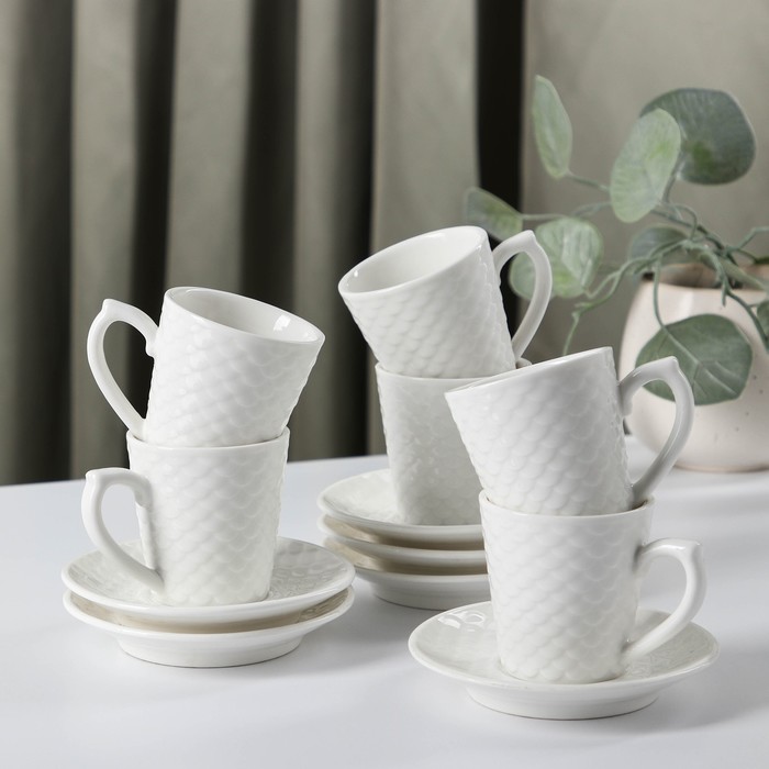 Сервиз кофейный «Соты», 12 предметов: 6 чашек 90 мл, 6 блюдец 11,5 см
Сервиз кофейный «Соты», 12 предметов: 6 чашек 90 мл, 6 блюдец 11,5 см