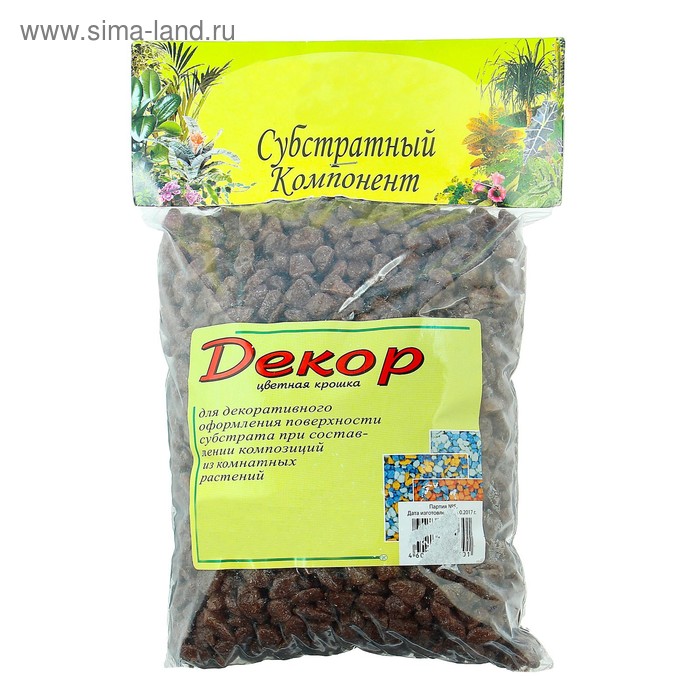 Декоративная цветная крошка, шоколод, 1 л., фракция 2-5 мм.
Декоративная цветная крошка, шоколод, 1 л., фракция 2-5 мм.