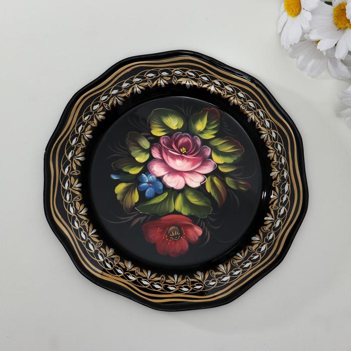 Поднос жостовский "Цветы", кружевной, автор Владыкина, D=17 см, малый, круг
Поднос жостовский "Цветы", кружевной, автор Владыкина, D=17 см, малый, круг