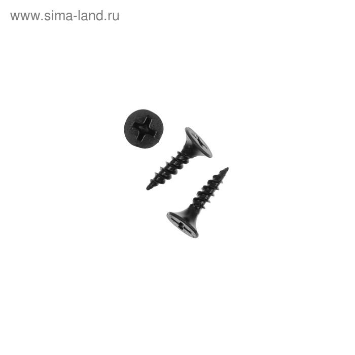 Саморезы по металлу ТУНДРА krep, 3.5х16 мм, частая резьба, фосфатированный, 24000 шт.