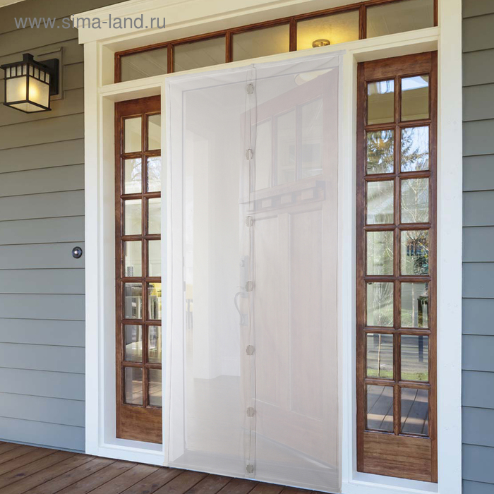 Сетка антимоскитная на магнитах для защиты от насекомых, 100×210 см, цвет белый
Сетка антимоскитная на магнитах для защиты от насекомых, 100×210 см, цвет белый