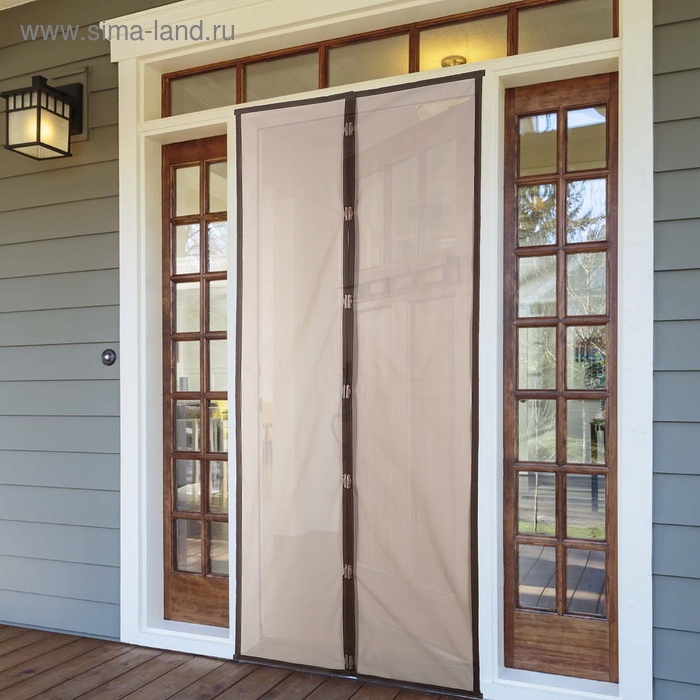 Сетка антимоскитная на магнитах, 80×210 см, цвет коричневый
Сетка антимоскитная на магнитах, 80×210 см, цвет коричневый