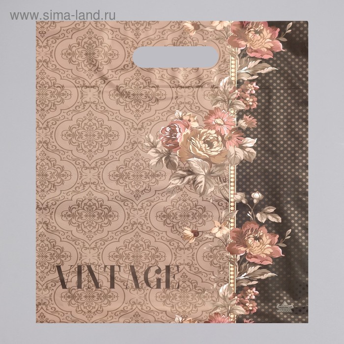 Пакет "Винтаж бежевый", полиэтиленовый с вырубной ручкой, 31 х 40 см, 60 мкм
Пакет "Винтаж бежевый", полиэтиленовый с вырубной ручкой, 31 х 40 см, 60 мкм