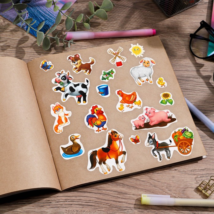 Развивающие наклейки для дома «Изучаем ферму», 24 × 37 см
Развивающие наклейки для дома «Изучаем ферму», 24 × 37 см