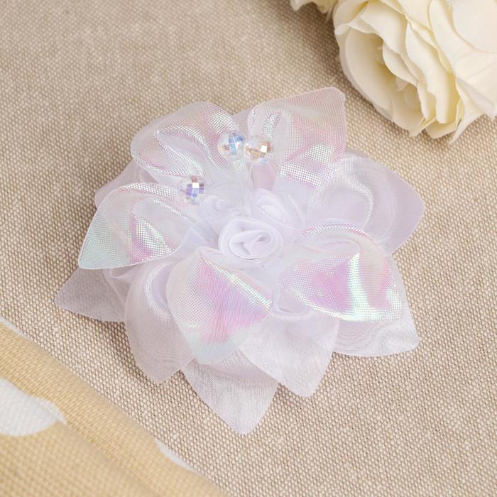 Бант для девочек с резинкой "Золушка", белый, 10 см
Бант для девочек с резинкой "Золушка", белый, 10 см