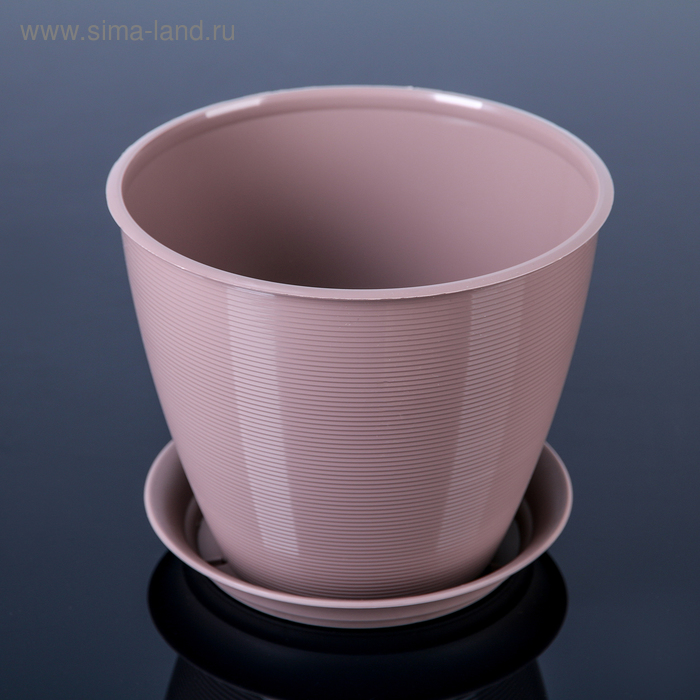 Горшок с поддоном «Мальта», 2,2 л, цвет мокко
Горшок с поддоном «Мальта», 2,2 л, цвет мокко