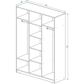 Шкаф 3-х створчатый распашной с зеркалом ШР3/1 2100х1500х500 Ясень Шимо Светлый/Темный
Шкаф 3-х створчатый распашной с зеркалом ШР3/1 2100х1500х500 Ясень Шимо Светлый/Темный