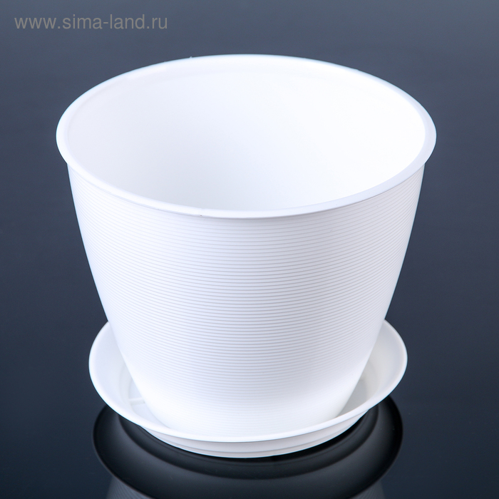 Горшок с поддоном «Мальта», 2,2 л, цвет белый
Горшок с поддоном «Мальта», 2,2 л, цвет белый