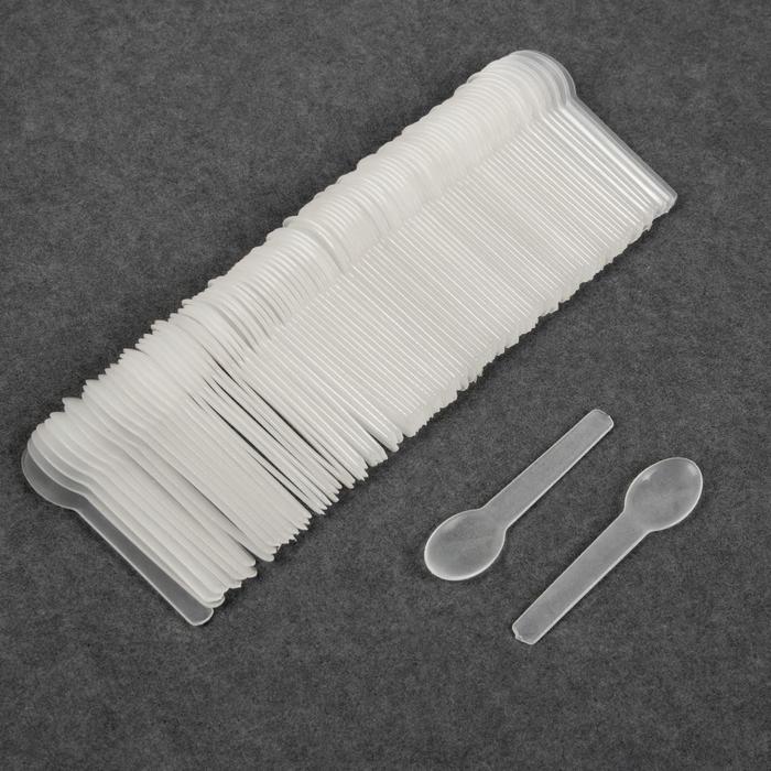 Набор косметических ложек, 100 шт, цвет прозрачный
Набор косметических ложек, 100 шт, цвет прозрачный