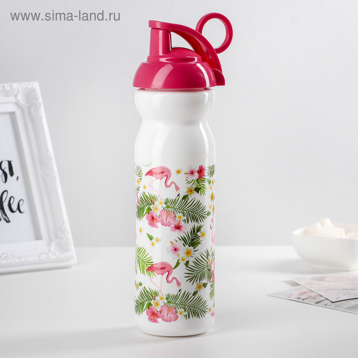 Бутылка для воды пластиковая «Тропические фламинго», 680 мл, цвет белый
Бутылка для воды пластиковая «Тропические фламинго», 680 мл, цвет белый