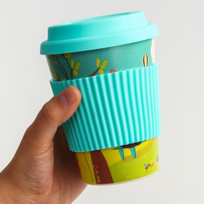 Стакан с крышкой из бамбука, 350 мл., цвет голубой
Стакан с крышкой из бамбука, 350 мл., цвет голубой