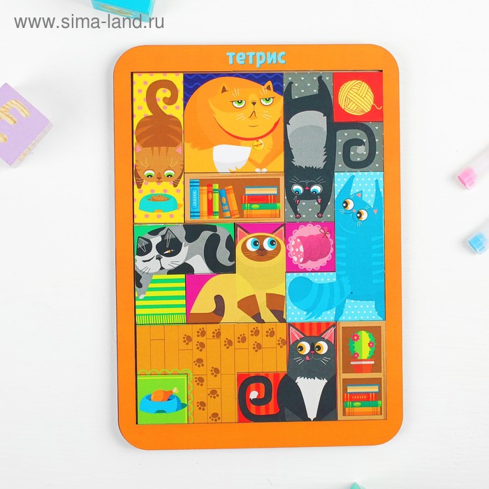 Головоломка-конструктор «Коты», большая, 12 деталей
Головоломка-конструктор «Коты», большая, 12 деталей