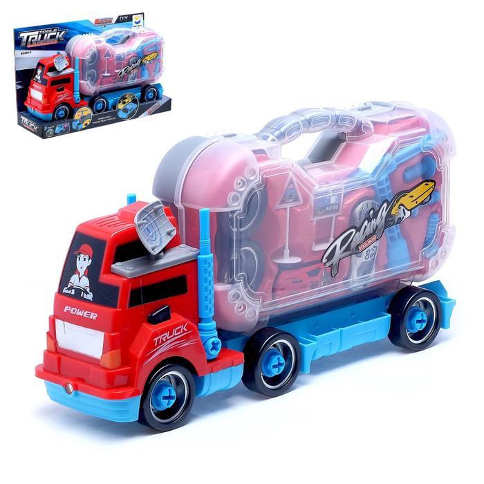 Конструктор винтовой «Грузовик» с инструментом, знаками и машинками, световые и звуковые эффекты 
Конструктор винтовой «Грузовик» с инструментом, знаками и машинками, световые и звуковые эффекты