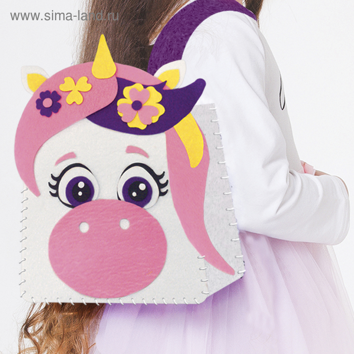 Набор для создания рюкзака из фетра «Единорог» 
Набор для создания рюкзака из фетра «Единорог»