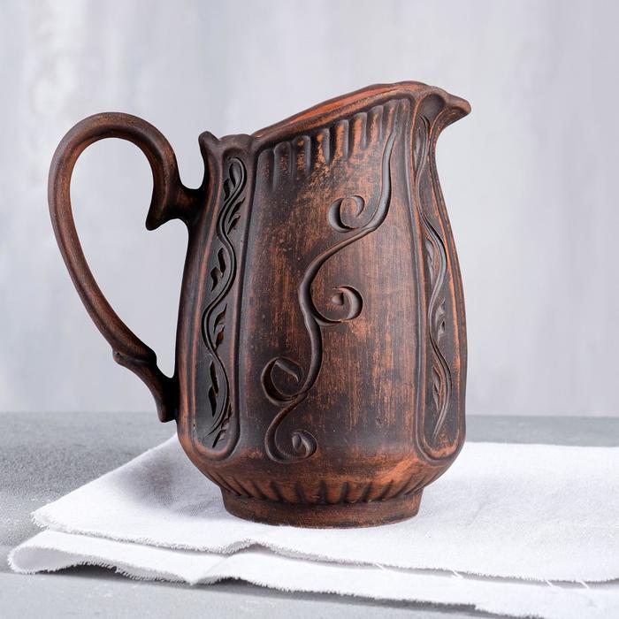 Кувшин "Домашний", декор, красная глина, 1.2 л, микс
Кувшин "Домашний", декор, красная глина, 1.2 л, микс