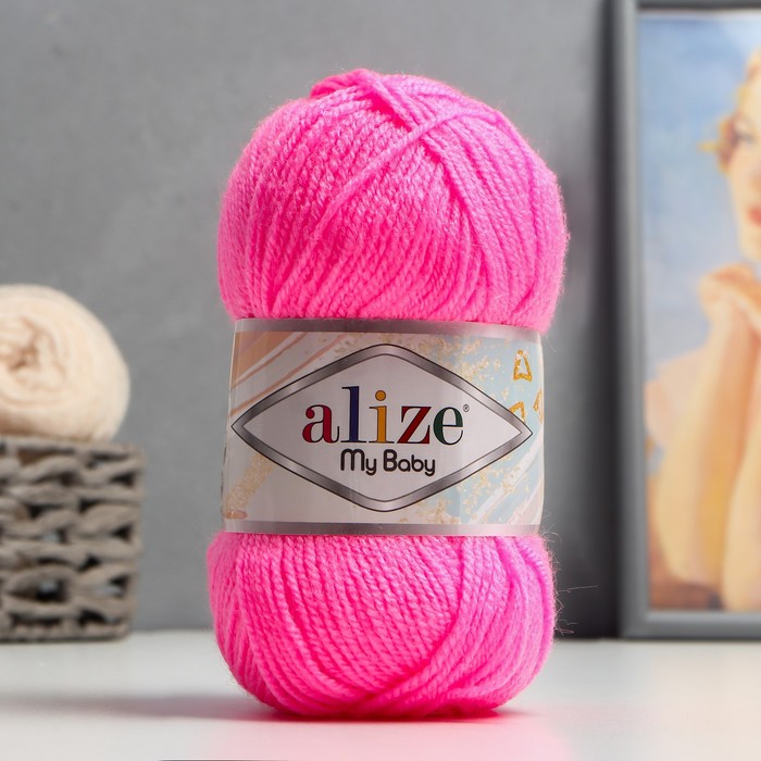 Пряжа "My baby" 100% акрил 150м/50гр (157 яр. Розовый)
Пряжа "My baby" 100% акрил 150м/50гр (157 яр. Розовый)
