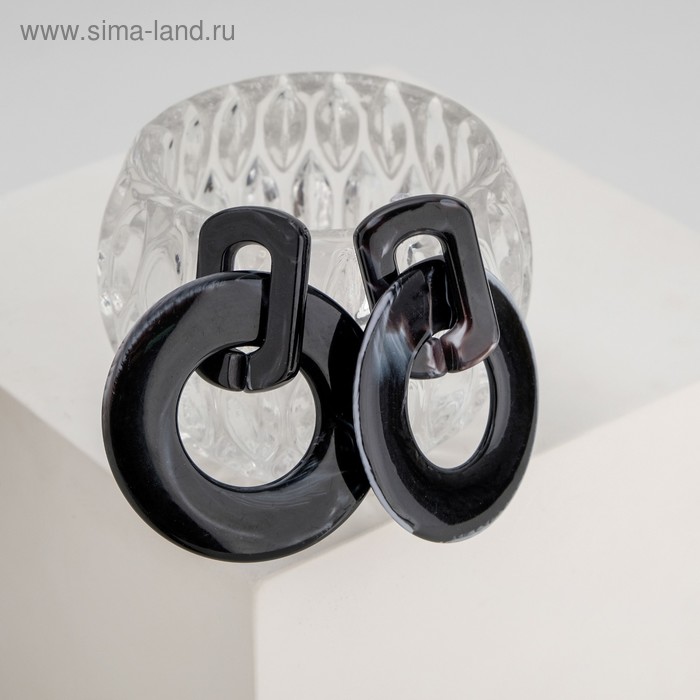 Серьги пластик "Глянец", цвет чёрный
Серьги пластик "Глянец", цвет чёрный
